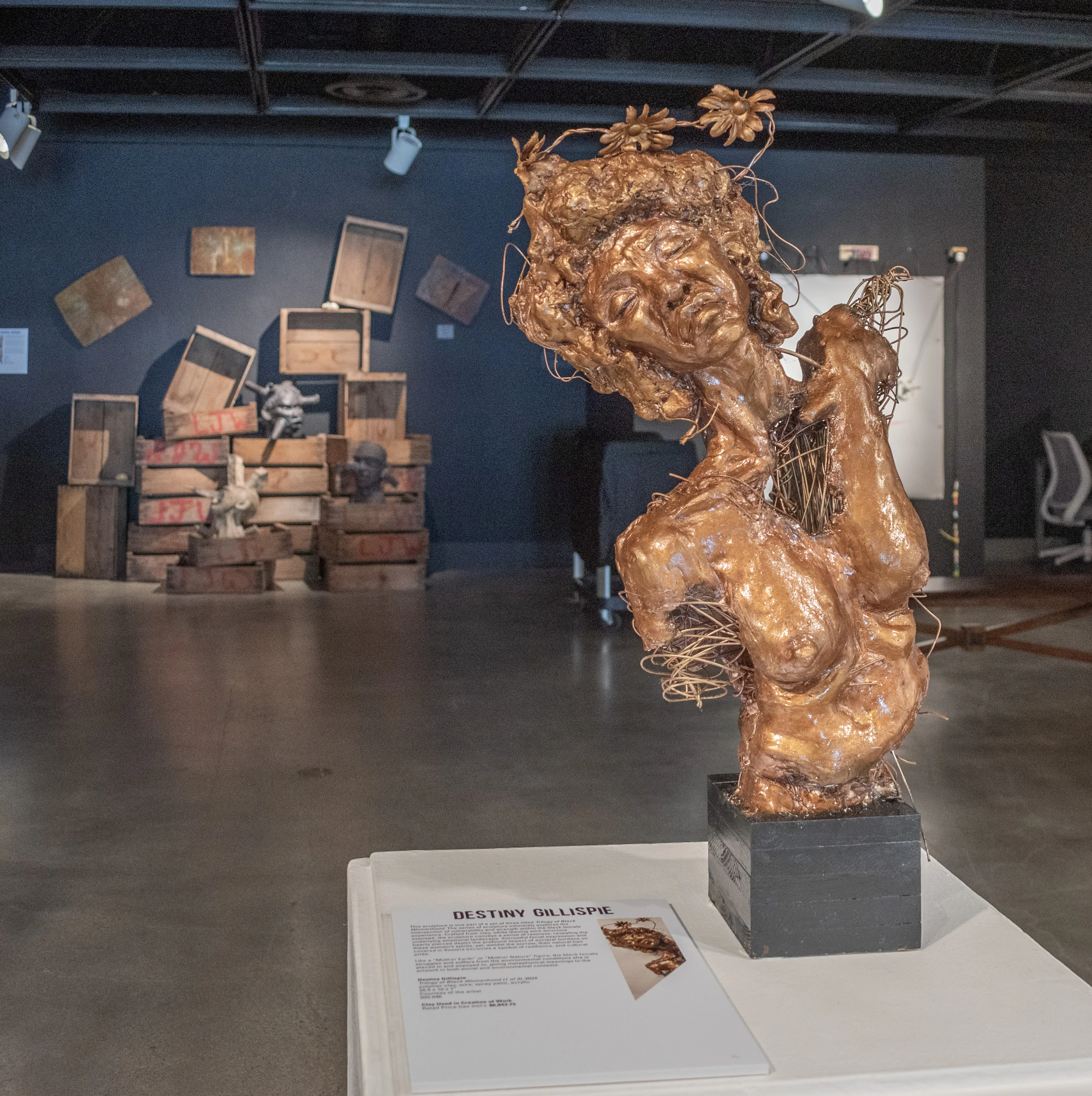 Installation View, Gallery Corridor, Ink & Clay 46 Exhibition, August 26, 2024 to November 14, 2024